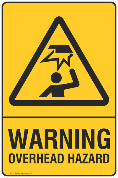 Warning Overhead Hazard Safety Signs And Stickers Warning Safety Signs Stickers Safety