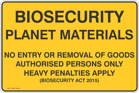 Biosecurity Planet Materials  Safety Signs and Stickers