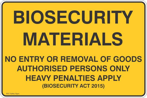 Biosecurity Materials Safety Signs and Stickers