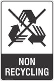 Non recycling Signs and Stickers