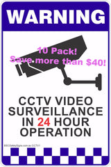 CCTV Video Surveillance Signs and Stickers