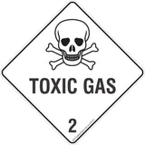 Toxic Gas 2 Safety Signs & Stickers & Placards