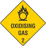 Oxidising Gas 2 Safety Signs & Stickers & Placards