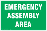 Emergency Assembly Area Safety Signs & Stickers