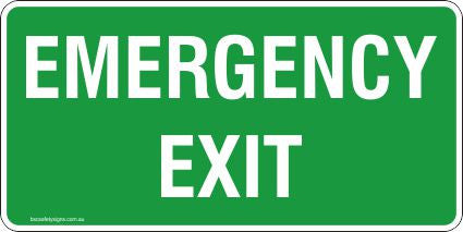 Emergency Exit Safety Signs and Stickers