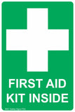 First Aid Kit Inside Safety Sign