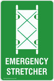 Emergency Stretcher Safety Sign & Stickers