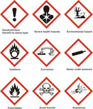GHS Pictogam Printed Self Adhesive Labels