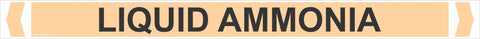 Gas Pipe Markers - Black text on a sand Background.