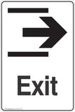 Information Exit Right Arrow Safety Signs and Stickers