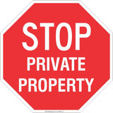 Stop! Private Property  Safety Signs and Stickers