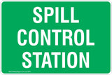 Spill Control Station Safety Sign