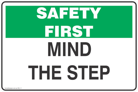Mind The Step Safety Signs and Stickers