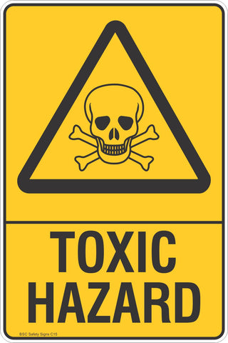 Toxic Hazard Safety Sign