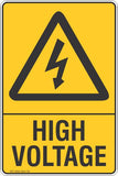 High Voltage Safety Sign