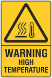 Warning High Temperature Safety Signs and Stickers