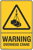 Warning Overhead Crane Safety Signs and Stickers