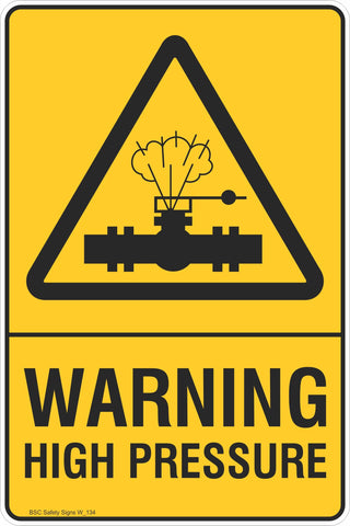 Warning Warning High Pressure Safety Signs and Stickers Warning Safety ...