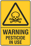 Warning Pesticides In Use Safety Signs and Stickers