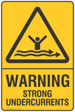 Warning Strong Undercurrents Safety Signs and Stickers