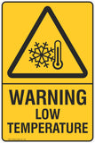 Warning Low Temperature Safety Signs and Stickers