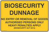 Biosecurity Dunnage Safety Signs & Stickers