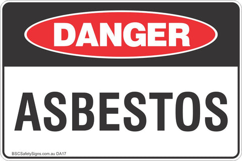 Danger Asbestos Safety Sign