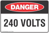 240 Volts Safety Sign