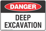 Deep Excavation Safety Sign