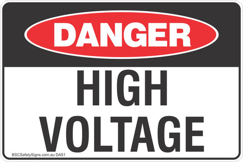 High Voltage Safety Signs & Stickers - Danger Safety Signs - Stickers ...