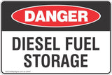 Danger Disel Fuel Storage Safety Signs and Stickers