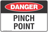 Danger Pinch Point Safety Signs and Stickers