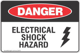 Danger Electrical Shock Hazard Safety Signs and Stickers