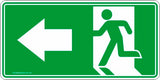 Emergency Exit Left Arrow Safety Signs and Stickers