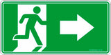 Emergency Exit Right Arrow Safety Signs and Stickers