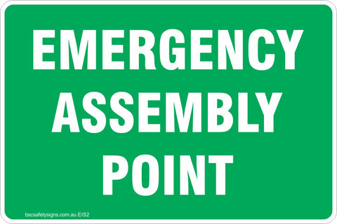 Emergency Assembly Point Safety Signs & Stickers
