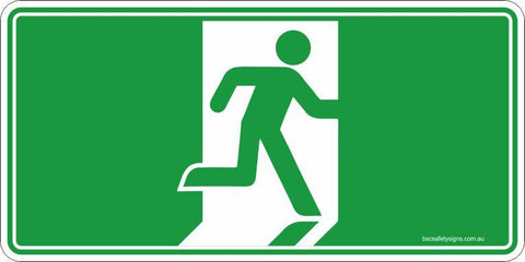 Emergency Exit Running Man Safety Signs and Stickers