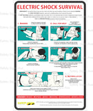 [Bulk Order] 15x Electric Shock Survival Guide Safety Sign