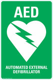 AED Automated External Defibrillator Safety Sign & Stickers