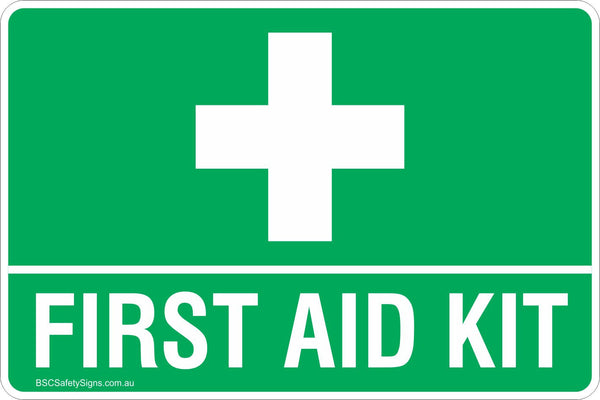 First Aid Kit Safety Signs & Stickers Safety Sign - First Aid Stickers ...