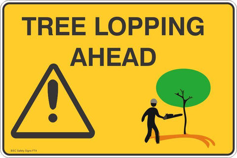 Tree Lopping Ahead Safety Signs and Stickers