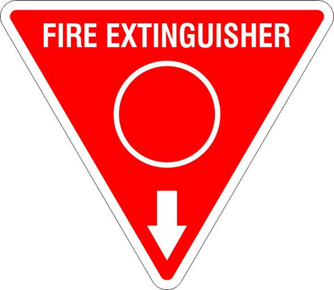 This Fire Extinguisher Red Circle  Safety Signs and Stickers