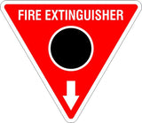 This Fire Extinguisher Black Circle  Safety Signs and Stickers