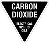 Carbon Dioxide Triangle Safety Signs and Stickers