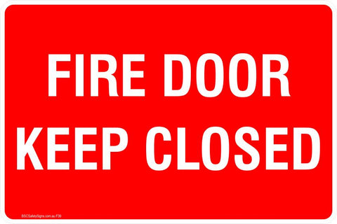 This Fire Extinguisher - Fire Door Kepp Closed  Safety Signs and Stickers