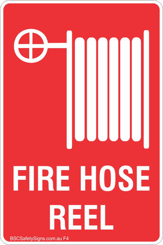 Fire Hose Reel Safety Sign