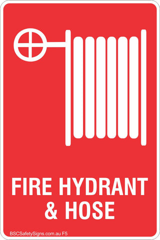Fire Hydrant & Hose Safety Sign