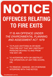 Notice Offences Relating to Fire Exists