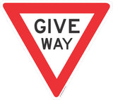 Give Way R1-2 Class 1 Reflective 1.6 Aluminium Road Sign