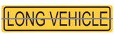 Long Vehicle Sign 1200 x 300 Horizontal Hinge